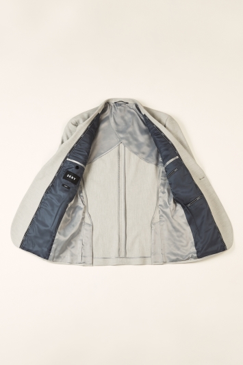 DKNY Slim Fit Light Grey Crepe Jacket