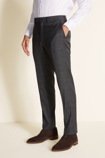 Moss London Slim Fit Vintage Check Trousers