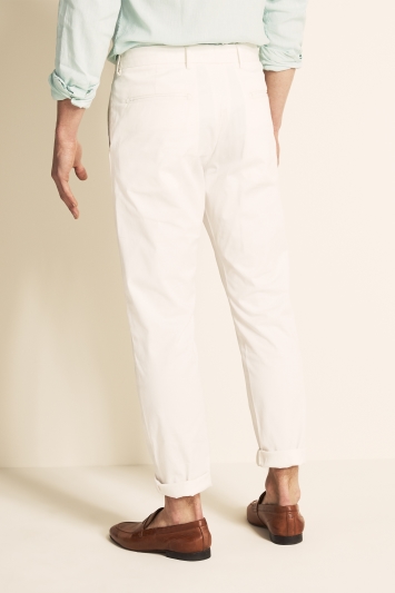 Tailored Fit White Eco Stretch Chino