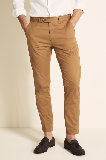 Tailored Fit Tan Eco Stretch Chino