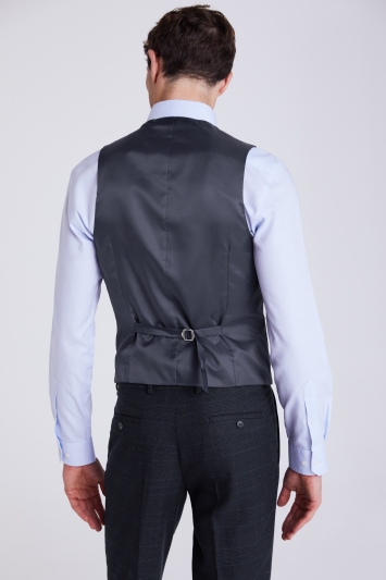 Slim Fit eco Ink Check Waistcoat