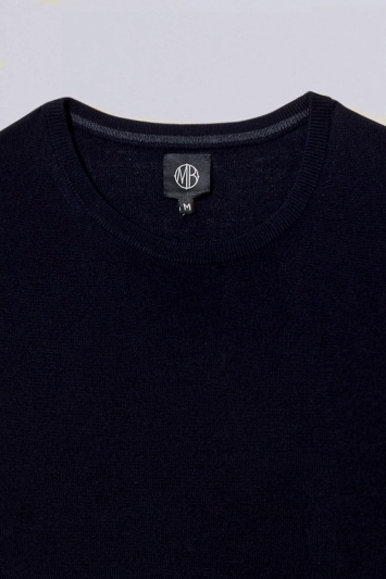 Navy Merino Crew Neck Jumper