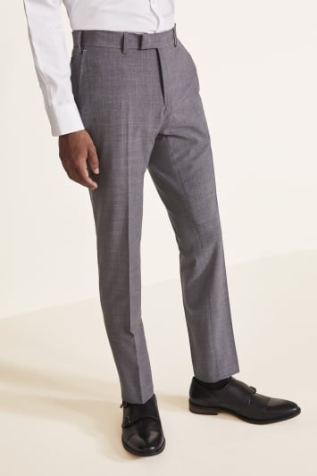 Slim Fit Grey Performance Trousers