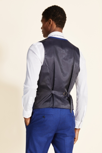 Slim Fit Cobalt Blue Waistcoat