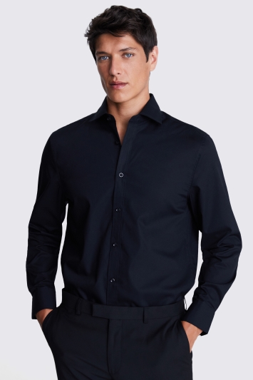 Regular Fit Black Non-Iron Shirt