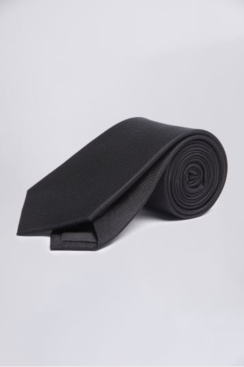 Black Natte Silk Tie