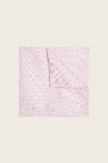 Pink Plain Natte Silk Pocket Square
