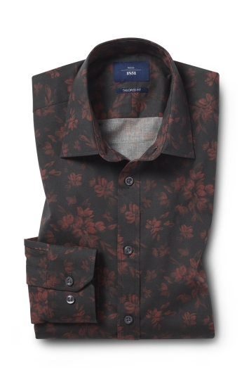 Tailored Fit Berry Print Shirt