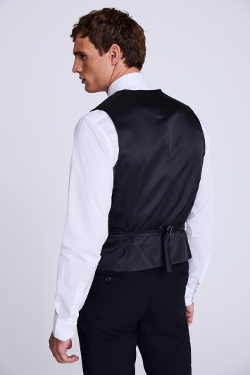 Moss 1851 Performance Tailored Fit Black Waistcoat