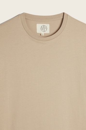 Taupe Crew-Neck T-Shirt