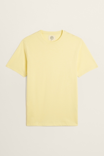 Light Yellow Crew-Neck T-Shirt