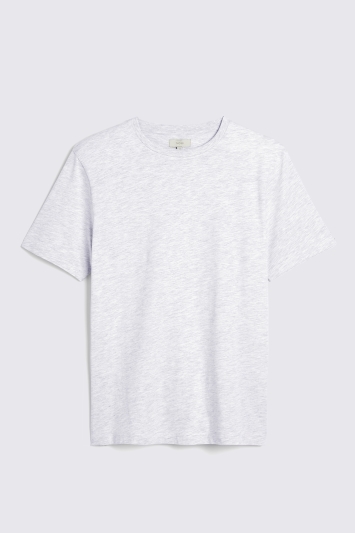 Light Grey Marl Crew-Neck T-Shirt