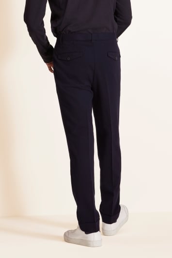 Moss 1851 Tailored Fit Dark Navy Trousers