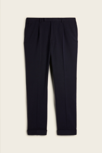 Moss 1851 Tailored Fit Dark Navy Trousers