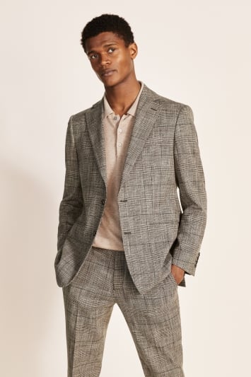 moss bros brown suit