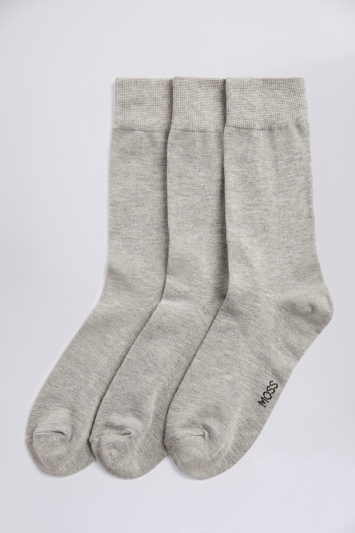Grey 3-Pack Bamboo Socks