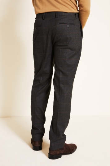 Tailored Fit Charcoal CheckTrouser