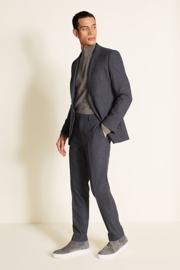 Tailored Fit Charcoal Puppytooth Jacket