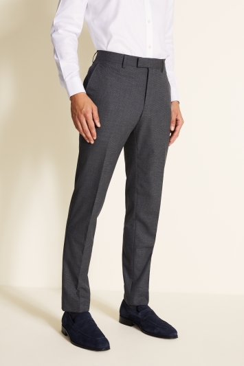 Tailored Fit Charcoal Puppytooth Trouser