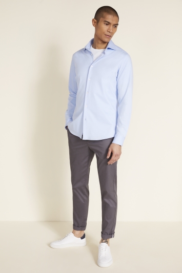 Tailored Fit Sky Jersey Shirt