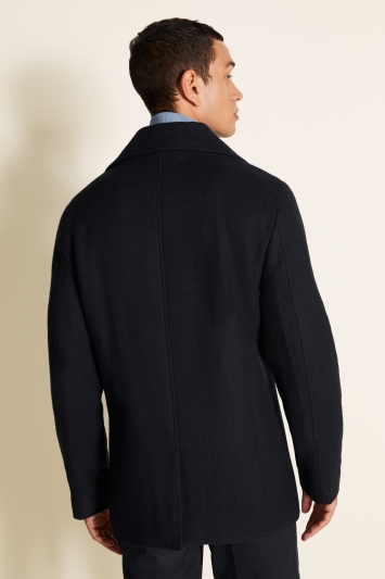 Moss 1851 Tailored Fit Navy Peacoat 