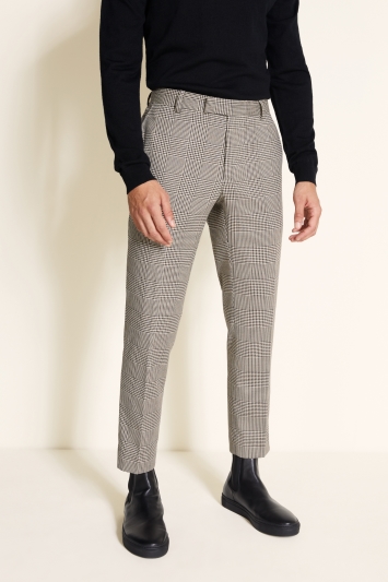 Slim Fit Vintage Houndstooth Check Trouser