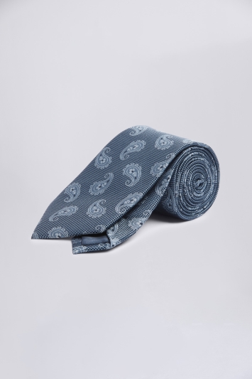 Navy Tonal Paisley Silk Tie