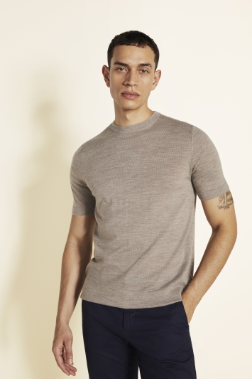 Iced Coffee Merino Crew-Neck T-Shirt
