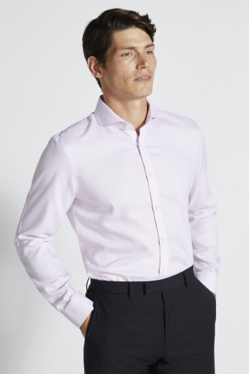 Slim Fit Pink Royal Oxford Non-Iron Shirt
