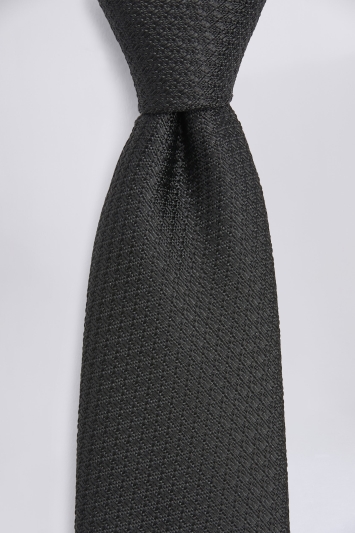 Black Textured Tie