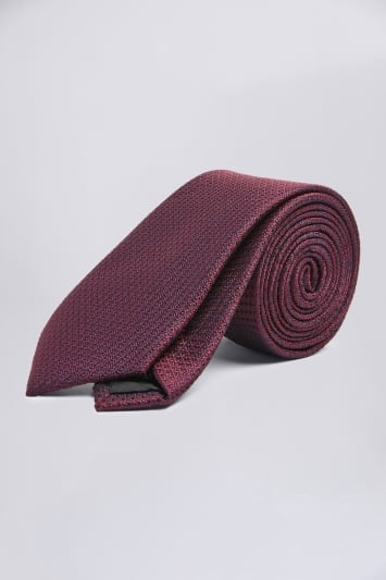 Berry Textured Tie