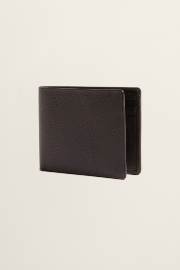 Chocolate Saffiano Leather Wallet