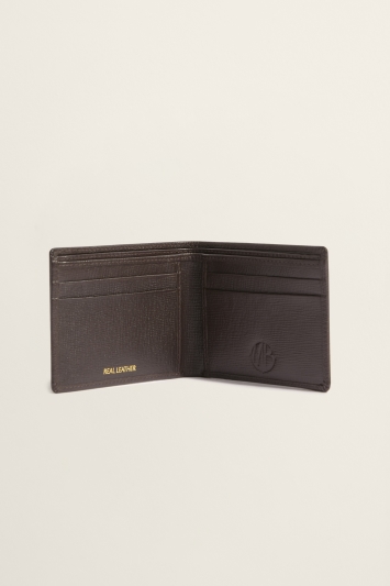 Chocolate Saffiano Leather Wallet