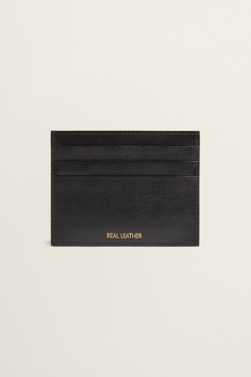 Black Saffiano Leather Cardholder