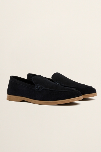 Lewisham Navy Suede Casual Loafer