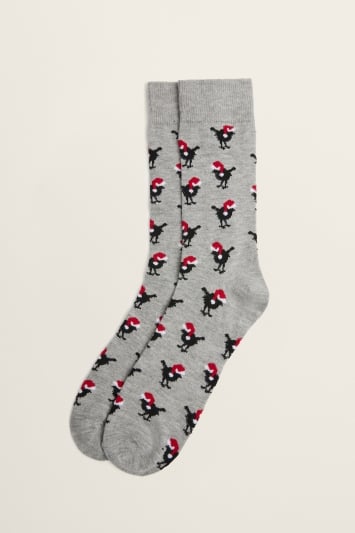 Christmas Robin Sock