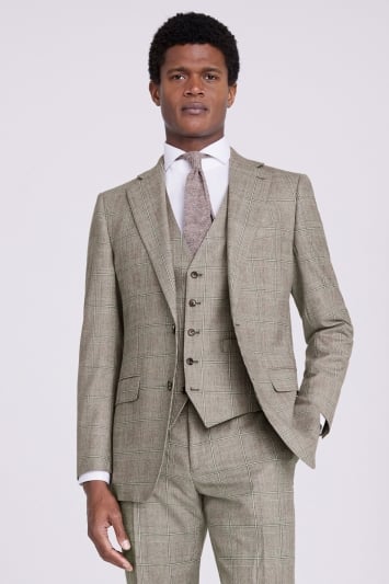 Tailored Fit Neutral Performance Suit Jacket