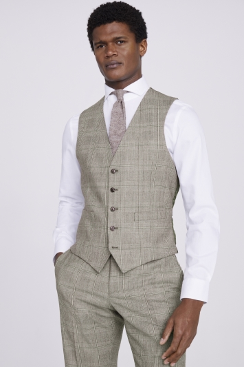 Performance Tailored Fit Neutral Check Jacket 