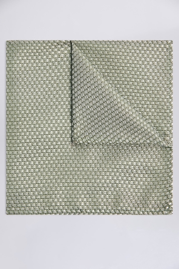 Sage Green Textured Pocket Square
