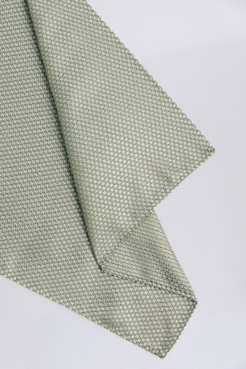Sage Green Textured Pocket Square