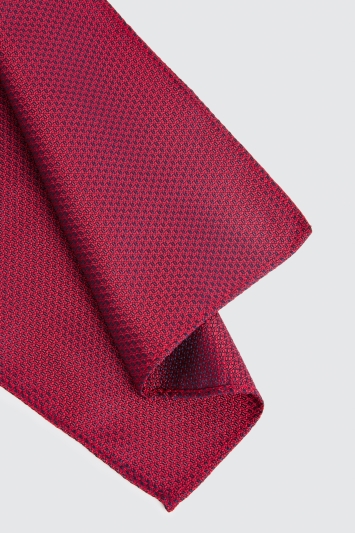 Red Textured Pocket Square