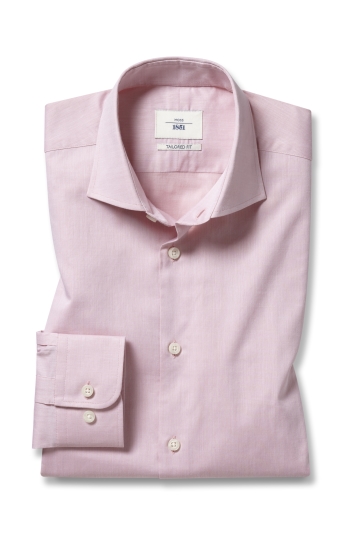 Tailored Fit Egyption Cotton Pink Twill Shirt