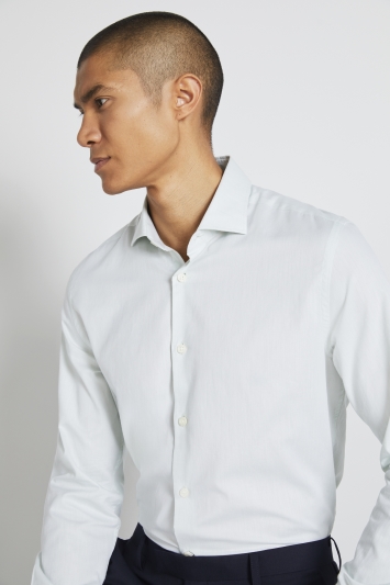 Tailored Fit Egyption Cotton Light Green Twill Shirt