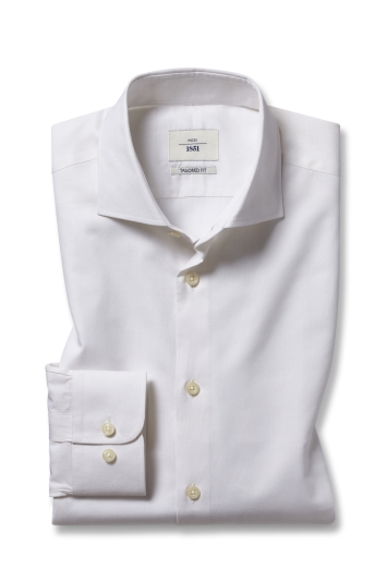 Tailored Fit Egyption Cotton Ivory Twill Shirt