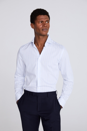 Tailored Fit Egyptian Cotton Sky Stripe Shirt