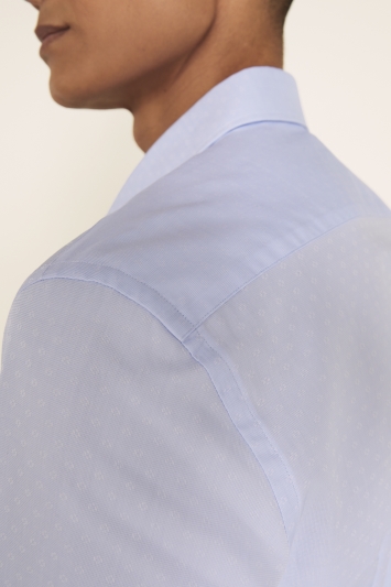 Tailored Fit Sky Dobby Double Cuff Shirt