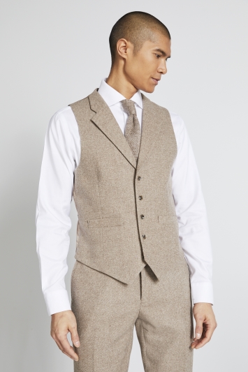 Tailored Fit Taupe Twill Jacket