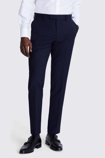 Moss 1851 Performance Tailored Fit Navy Trousers