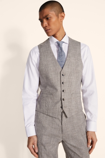 New Fashion Mens Vests Double Breasted Plaids Checks Slim Waistcoats YKM3045 
