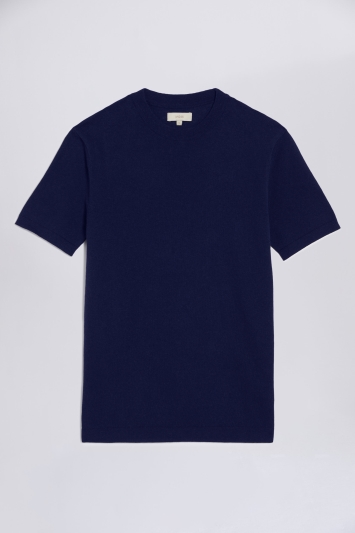 Linen Blend Navy T-shirt